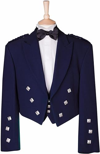 Navy Blue Prince Charlie Jacket and Waistcoat