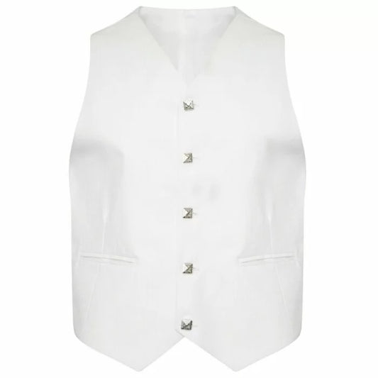 White Argyll Jacket And Vest